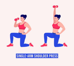 Illustration shoulder press
