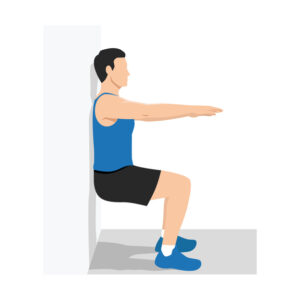 Illustration de l’exercice Wall Sit
